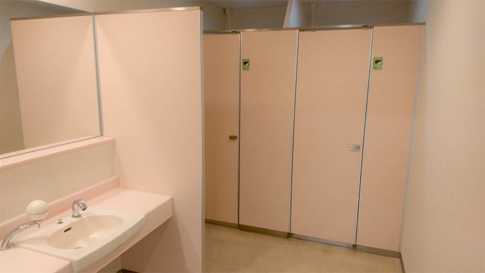 写真:本館地下1階の女子トイレを
リニューアル